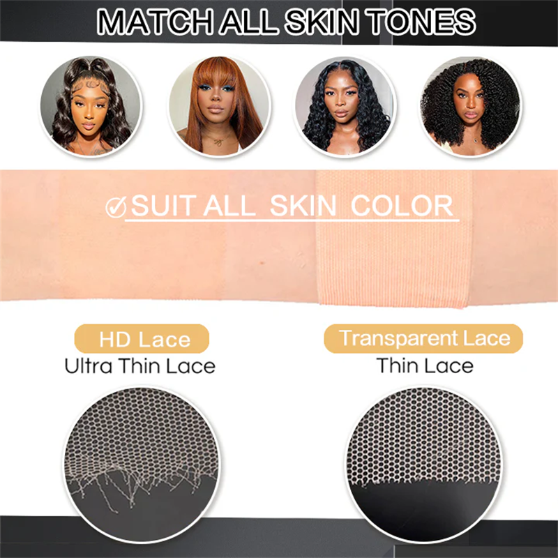 Loose Deep Wave Natural Black Hair 13x6 HD Lace Frontal Wig Wand Curls Human Hair Wigs
