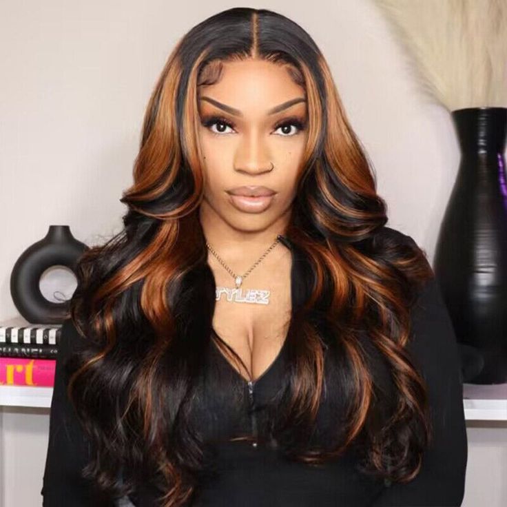 CIARA Hair Highlight Balayage Body Wave Honey Blonde 13x6 HD Transparent Lace Front Wigs for Women Lace Front Wig Human Hair