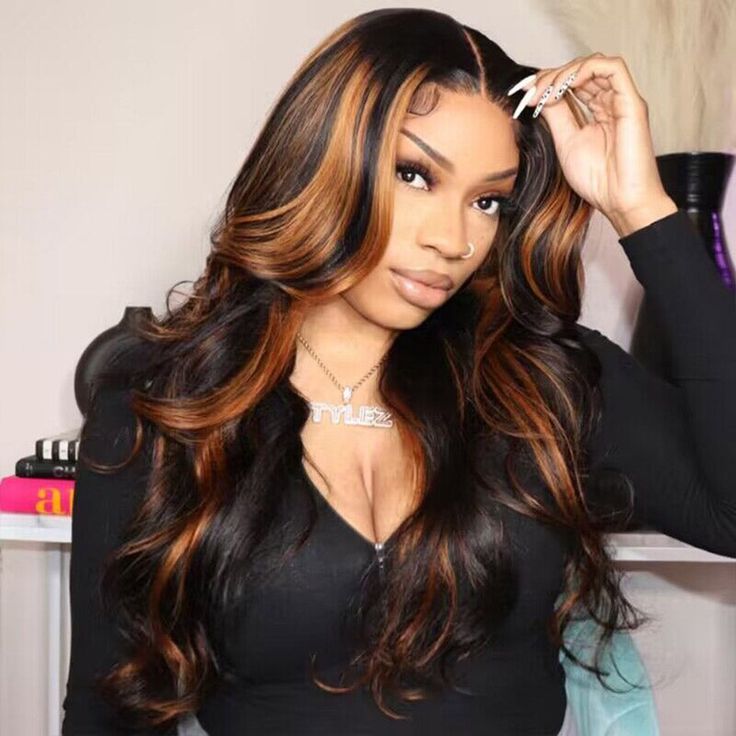 CIARA Hair Highlight Balayage Body Wave Honey Blonde 13x6 HD Transparent Lace Front Wigs for Women Lace Front Wig Human Hair