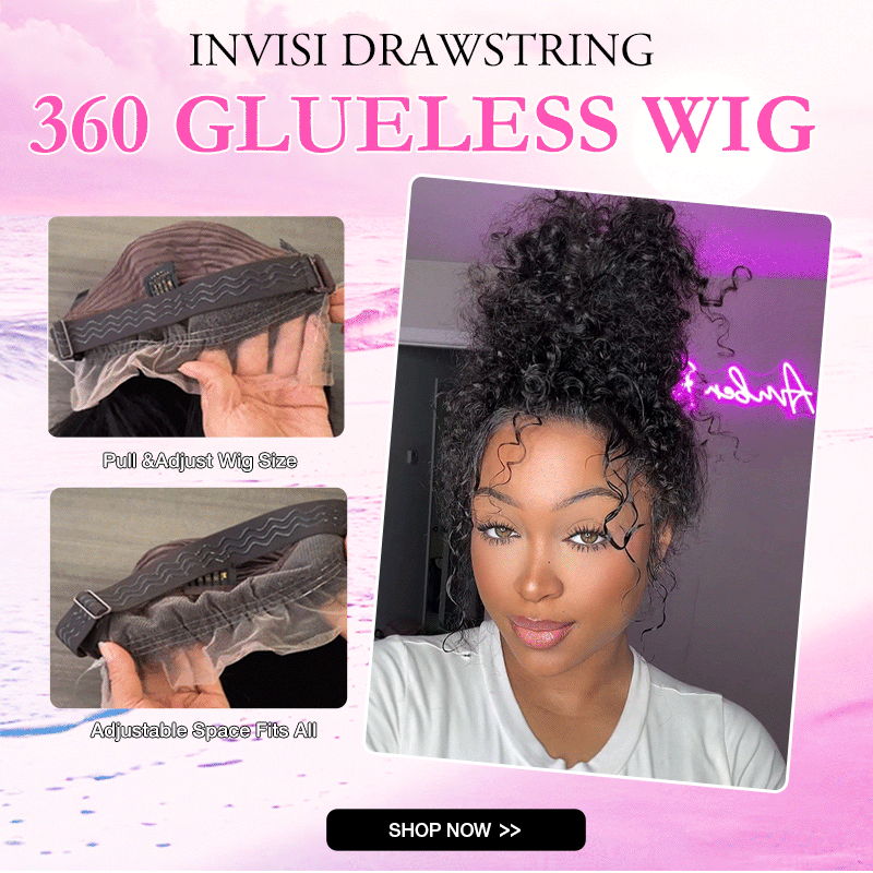 CIARAHair BOGO SALE / Invisi Strap 360 Wig Water Wave And Yaki BOB Put And Go 220% Density