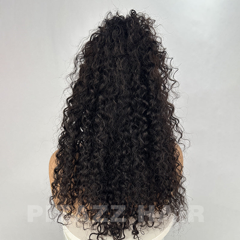 CIARA Hair 4C Kinky Edges 360 HD Lace Front Wigs Jerry Curly Wig With Realistic Hairline