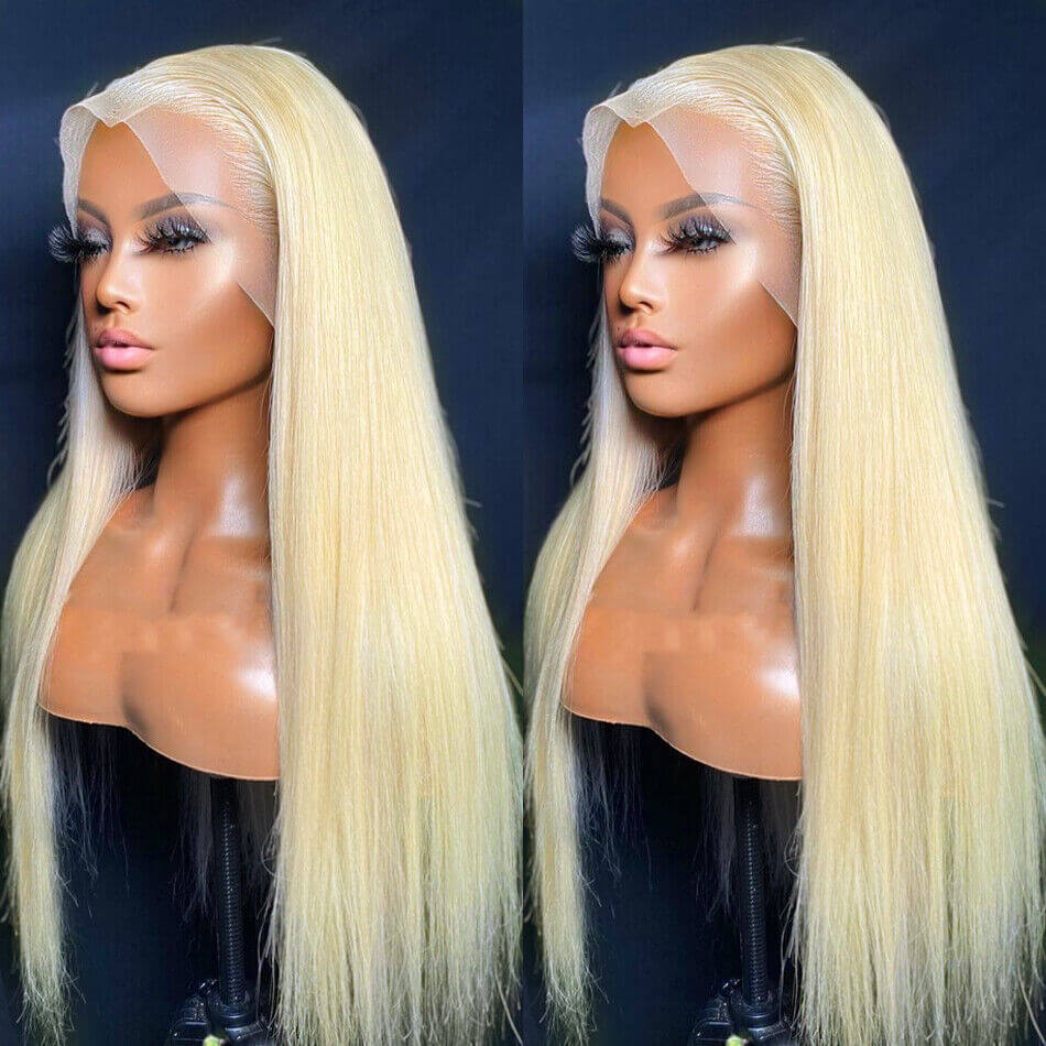Blonde 613 Color 13x4 Invisible HD Lace Frontal Wig Straight & Body Wave Wigs For Sale