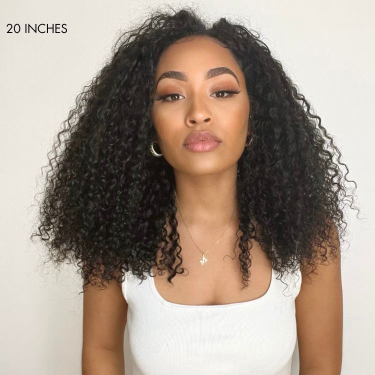 300% Density Popping Curly HD Lace Front Wigs Pre bleached Glueless Ready To Go Human Hair Wigs