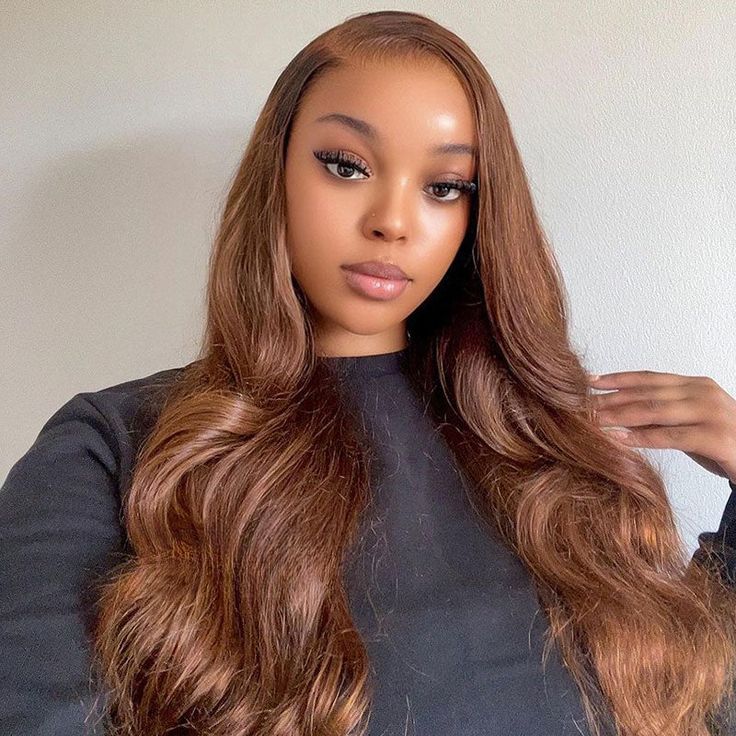 360 Lace Wig Chocolate Brown invisible Strap Adjustable