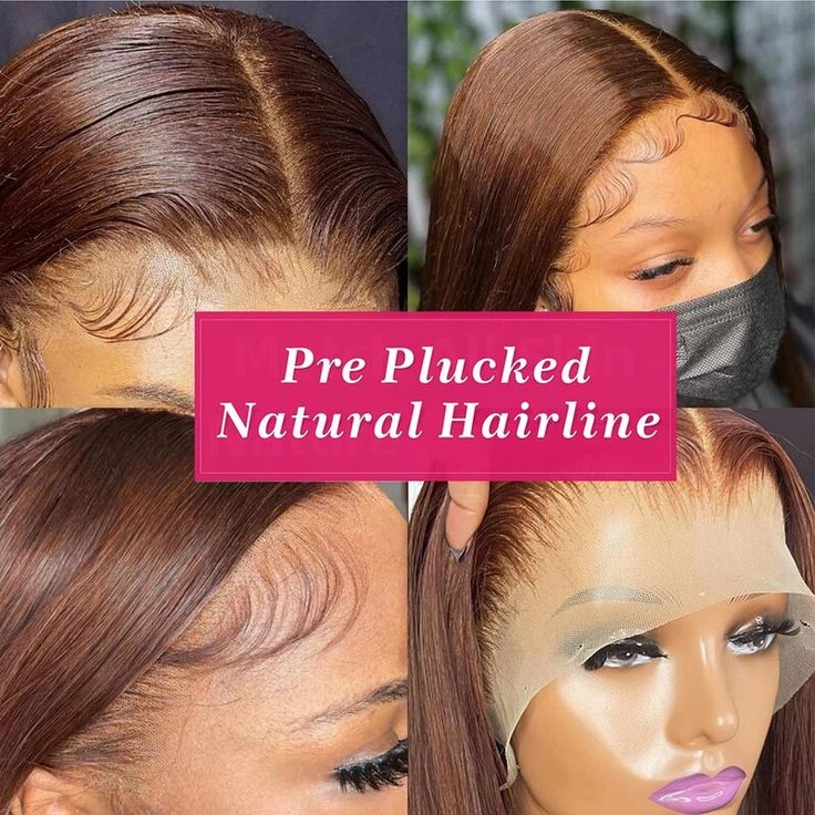 360 Lace Wig Chocolate Brown invisible Strap Adjustable