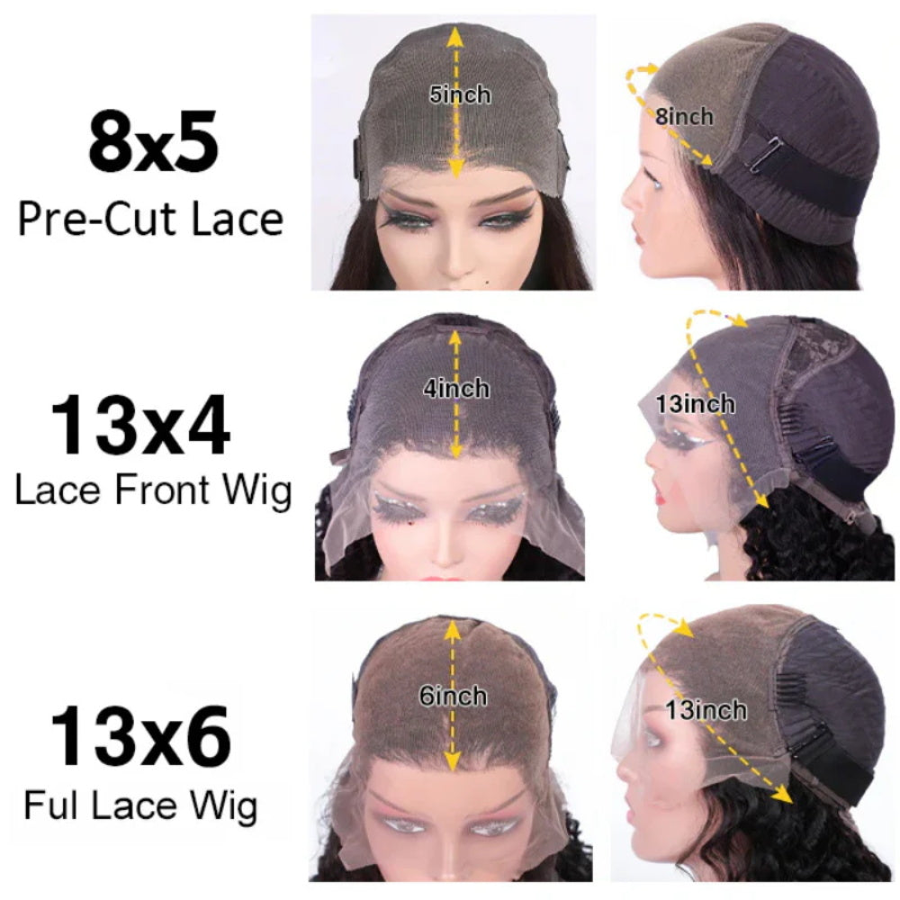 #33 Reddish Brown Kinky Straight Wig Autumn Color Glueless HD Lace Front Human Hair Wigs