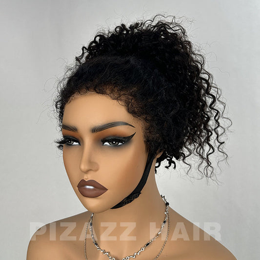 CIARA Hair 4C Kinky Edges  360 HD Lace Front Wigs Jerry  Curly Wig With Realistic Hairline